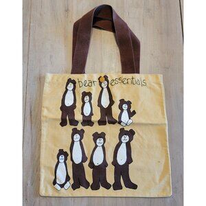 Bear Essentials‎ Tote Bag With Handle Teddy Bears Canvas
